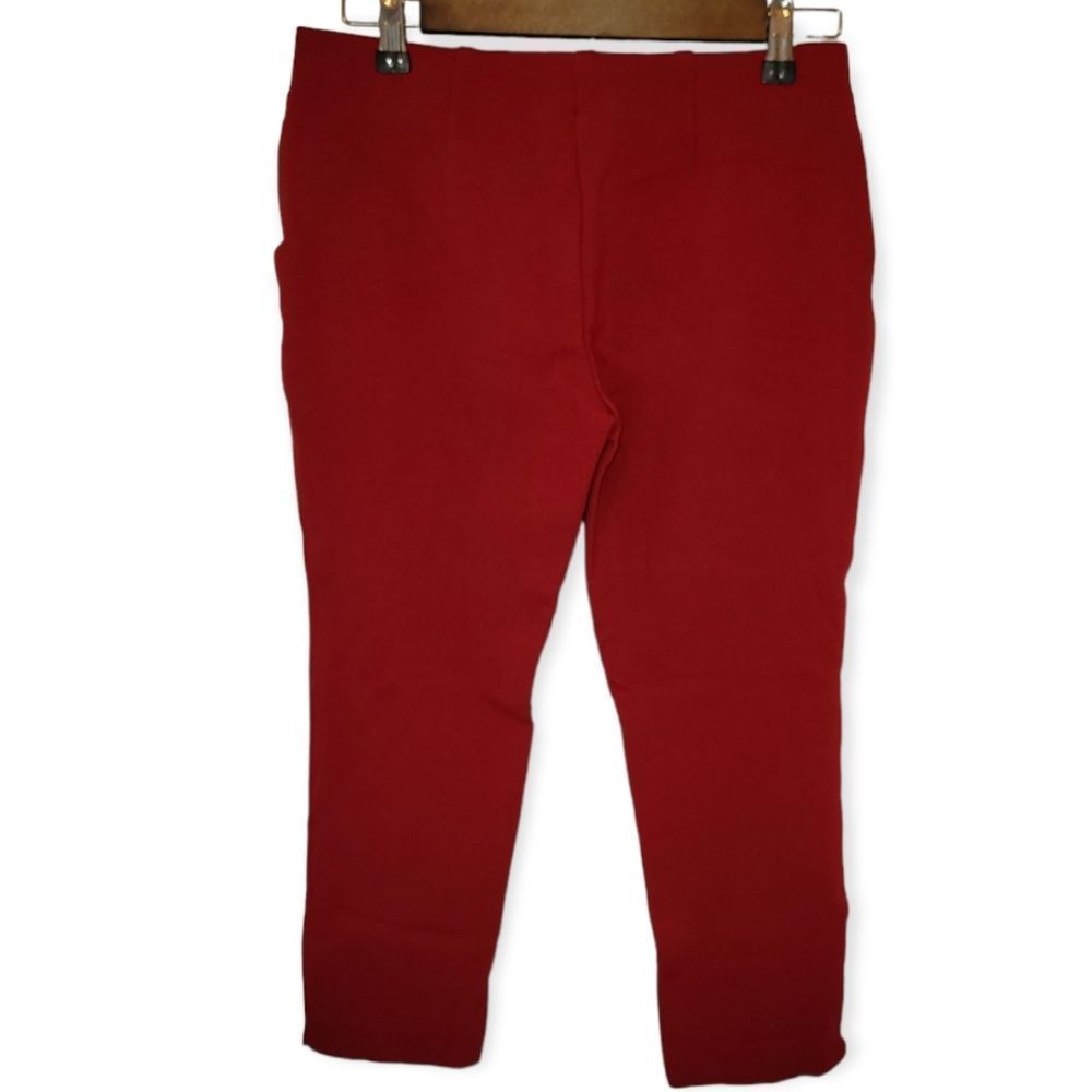 Chico's Women's Maroon Stretch Capri's Size 0 Petite - Picture 2 of 4